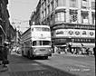 Stockbus der Linie 13 im März 1963, Kreuzung Neubaugasse, Mariahilferstraße, Amerlingstraße - Gräf & Stift DDH 200/43/16