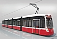 Symbolbild der neuen Flexity-Niederflurstraßenbahn für die Wiener Linien.