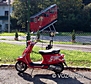 Vespa S125 mit Generali Werbung in Graz
