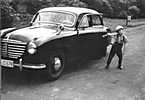 Hier ist unser erster Wagen der Borgward Goliath ,unser ganzer Stolz damals